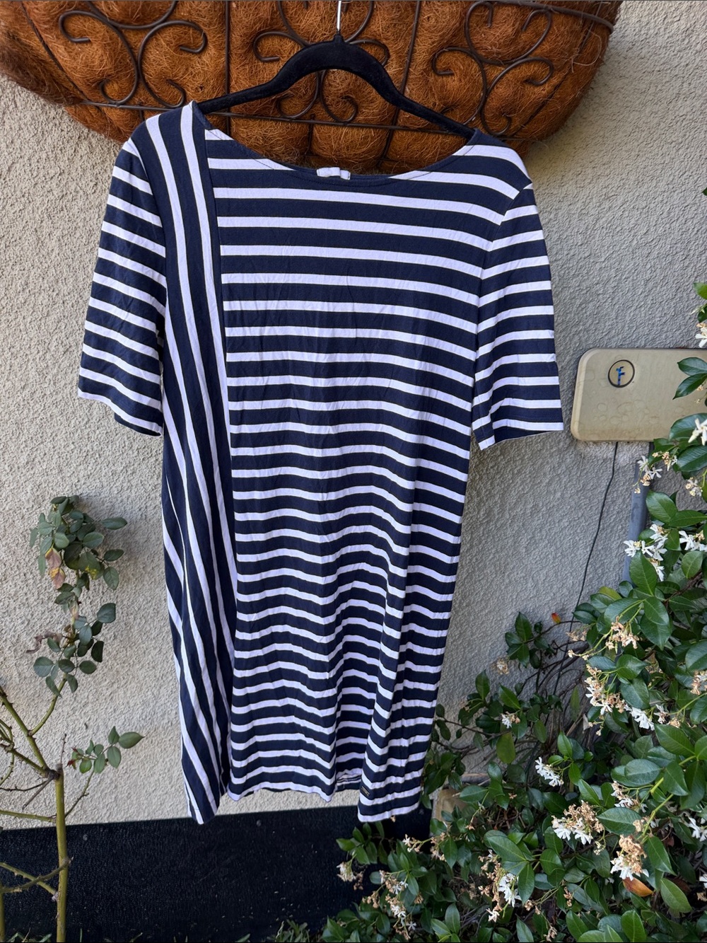Tommy Hilfiger Navy and White Striped Women’s Dress